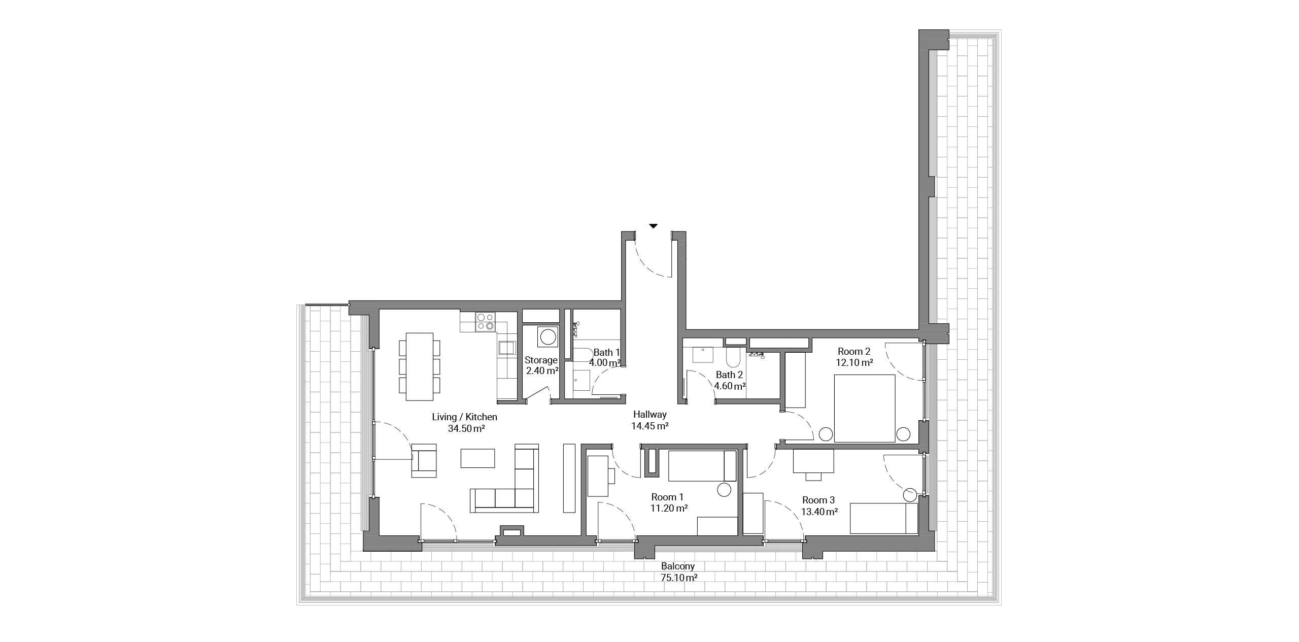 PIER 61|64 – 4 rooms penthouse