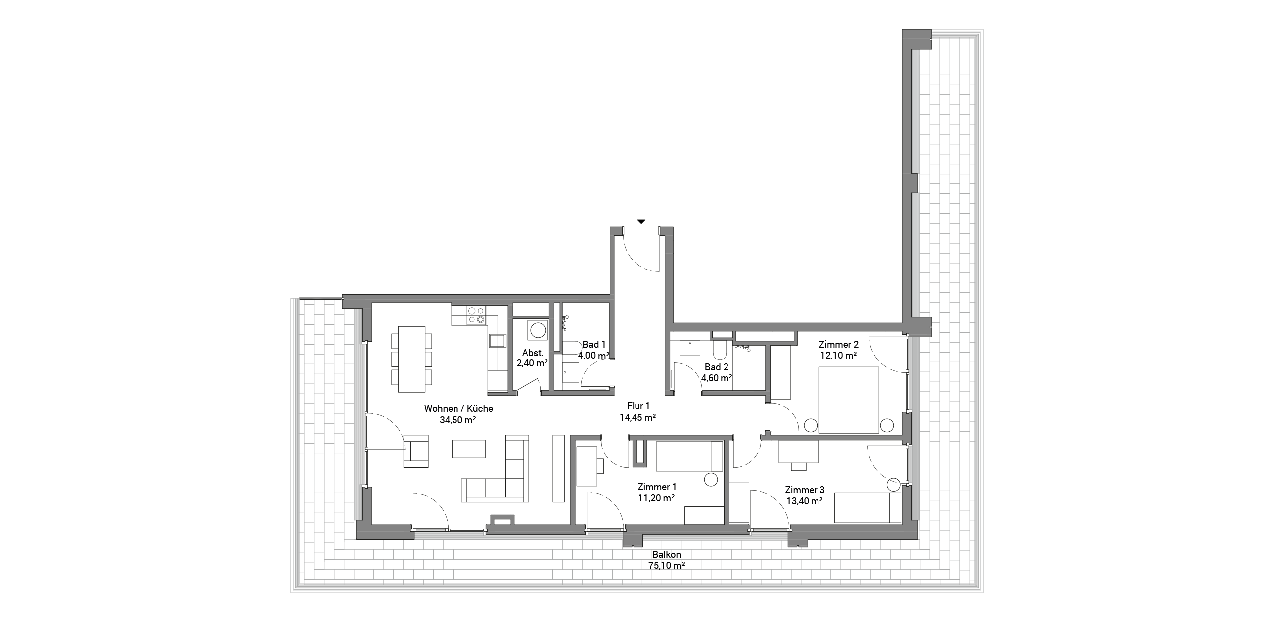 PIER 61|64 – 4-Zimmer-Penthouse